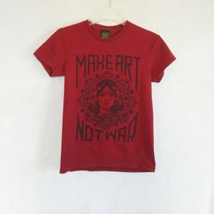 Obey tee. 'Make Art Not War'  Women's M